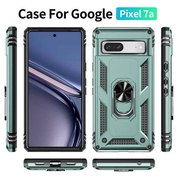 RING Obal s držiakom pre Google Pixel 7a zelený