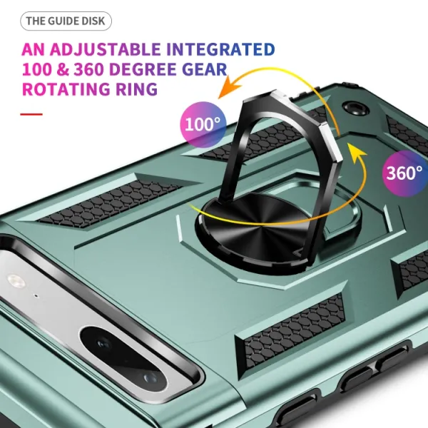 RING Obal s držiakom pre Google Pixel 7a zelený