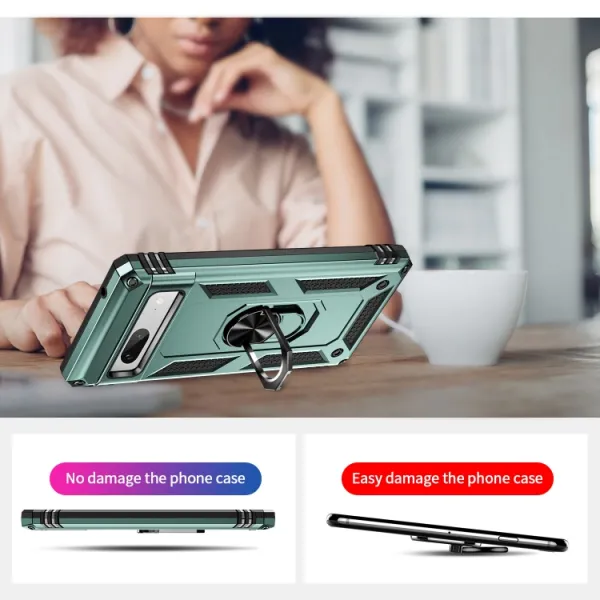 RING Obal s držiakom pre Google Pixel 7a zelený