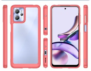 CRYSTAL Ochranný kryt pre Motorola Moto G13 / G23 červený