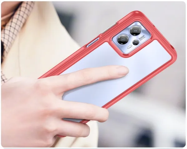 CRYSTAL Ochranný kryt pre Motorola Moto G13 / G23 červený