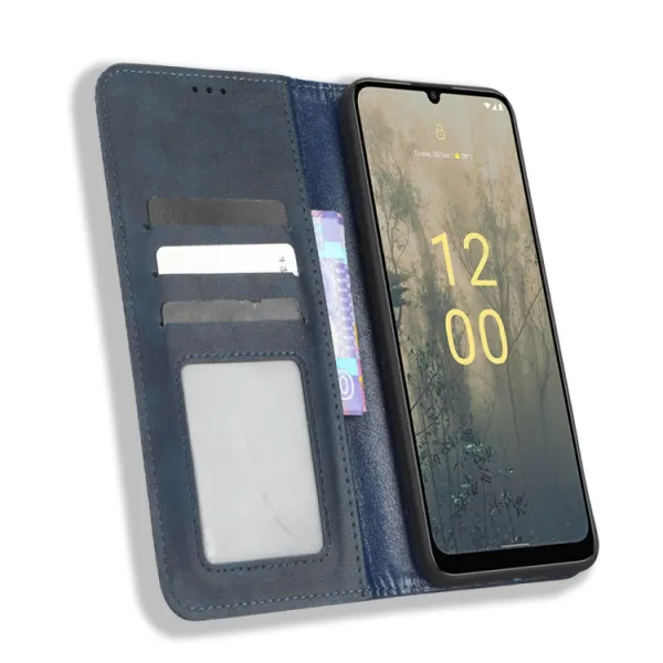 BUSINESS Peňaženkový kryt pre Nokia C31 modrý