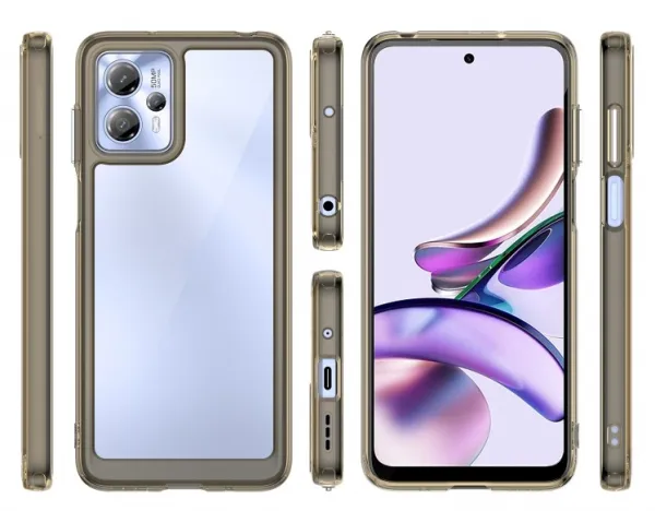 CRYSTAL Ochranný kryt pre Motorola Moto G13 / G23 šedý