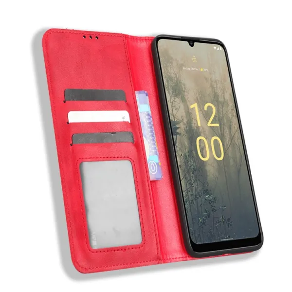 BUSINESS Peňaženkový kryt pre Nokia C31 červený