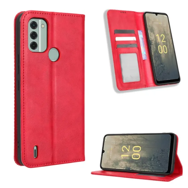 BUSINESS Peňaženkový kryt pre Nokia C31 červený