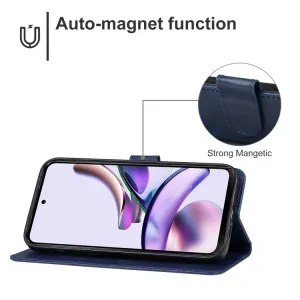 SMOOTH Peňaženkové puzdro pre Motorola Moto G13 / G23 modré