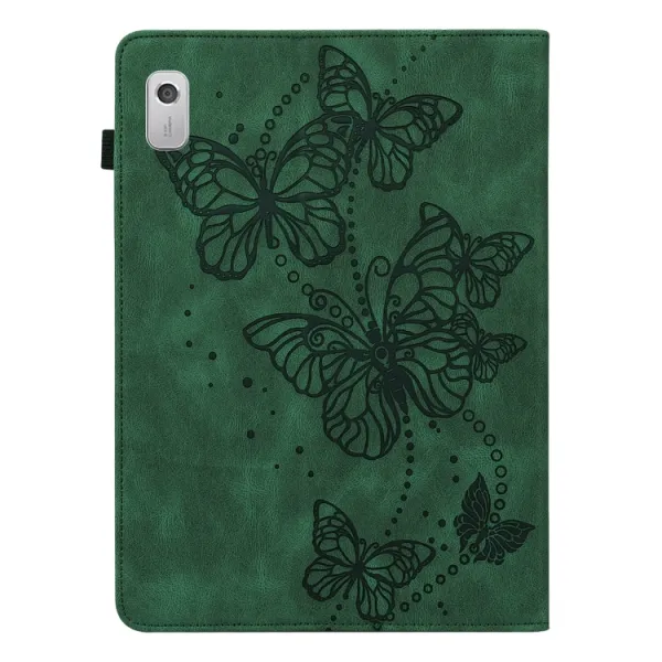 ART BUTTERFLIES Zaklápacie puzdro Lenovo Tab M8 4. generácia (4th gen) zelené