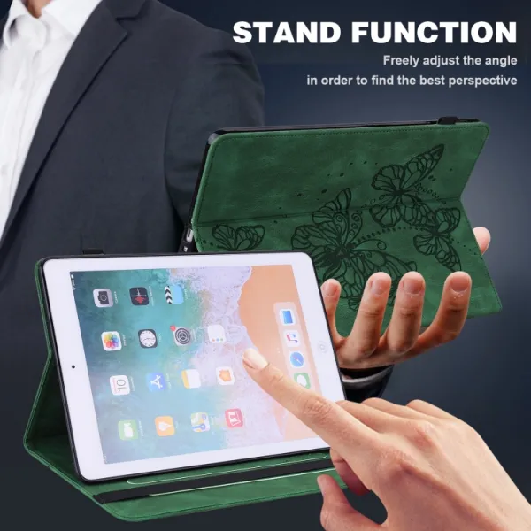 ART BUTTERFLY Zaklápacie puzdro pre Lenovo Tab P11 Gen 2 zelené