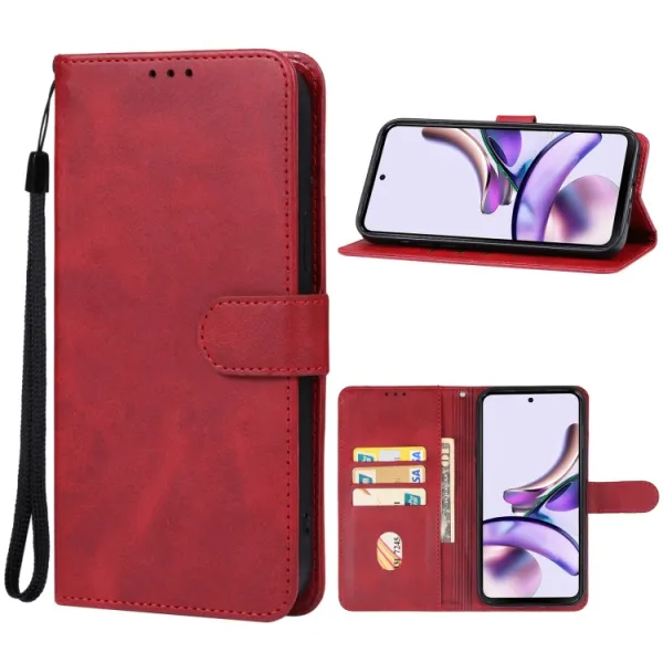 SMOOTH Peňaženkové puzdro pre Motorola Moto G13 / G23 červené