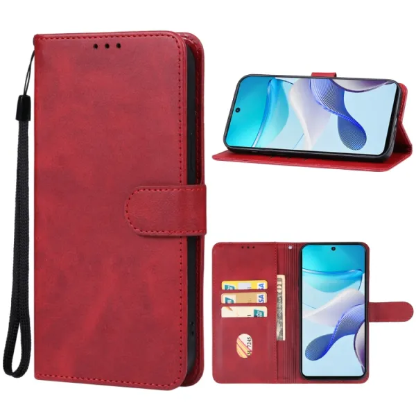 SMOOTH Peňaženkové puzdro pre Motorola Moto G53 5G červené