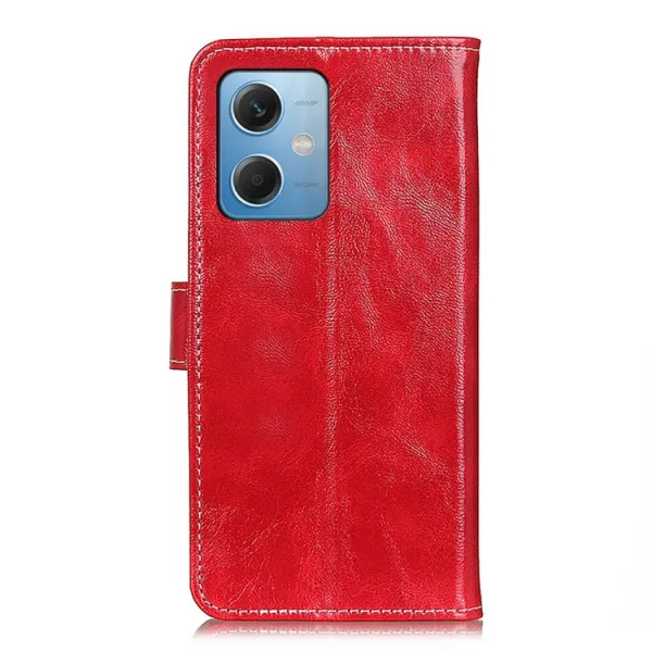 RETRO Peňaženkový obal Xiaomi Poco X5 5G červený