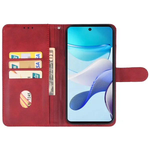 SMOOTH Peňaženkové puzdro pre Motorola Moto G53 5G červené