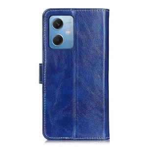 RETRO Peňaženkový obal Xiaomi Poco X5 5G modrý