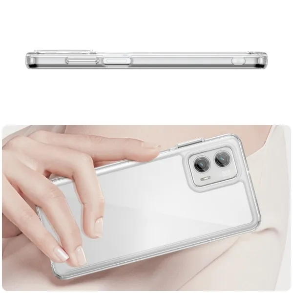CRYSTAL Ochranný kryt pre  Motorola Moto G73 5G priehľadný