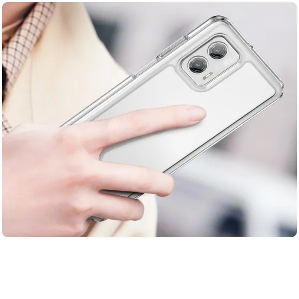 CRYSTAL Ochranný kryt pre  Motorola Moto G73 5G priehľadný
