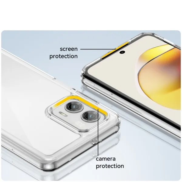 CRYSTAL Ochranný kryt pre  Motorola Moto G73 5G priehľadný