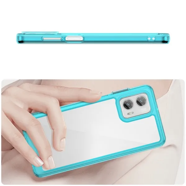 CRYSTAL Ochranný kryt pre  Motorola Moto G73 5G tmavomodrý