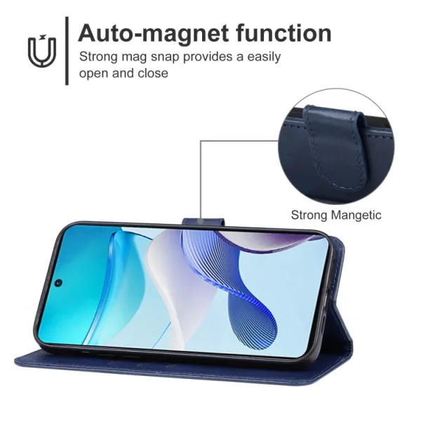 SMOOTH Peňaženkové puzdro pre Motorola Moto G53 5G modré