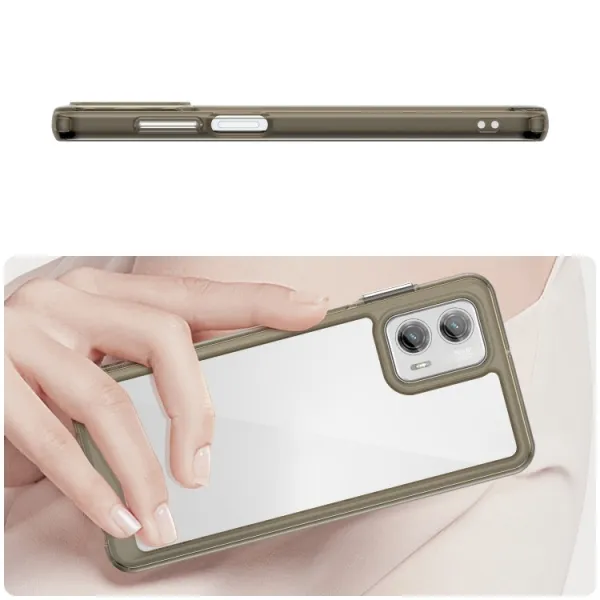 CRYSTAL Ochranný kryt pre  Motorola Moto G73 5G šedý