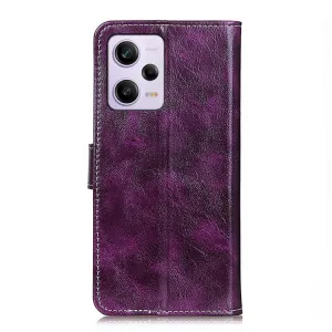 RETRO Peňaženkový obal Xiaomi Poco X5 Pro 5G fialový