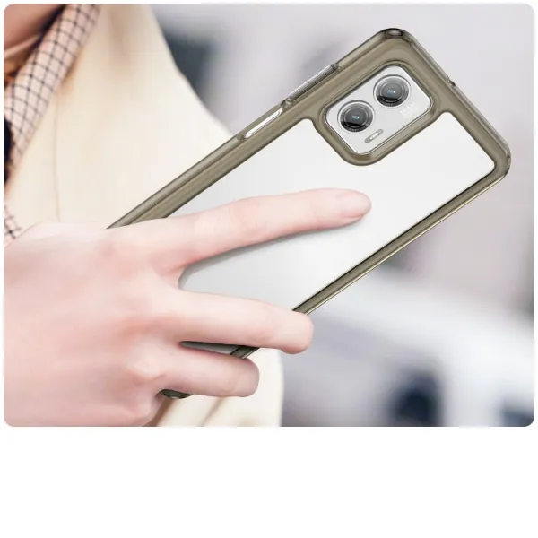 CRYSTAL Ochranný kryt pre  Motorola Moto G73 5G šedý