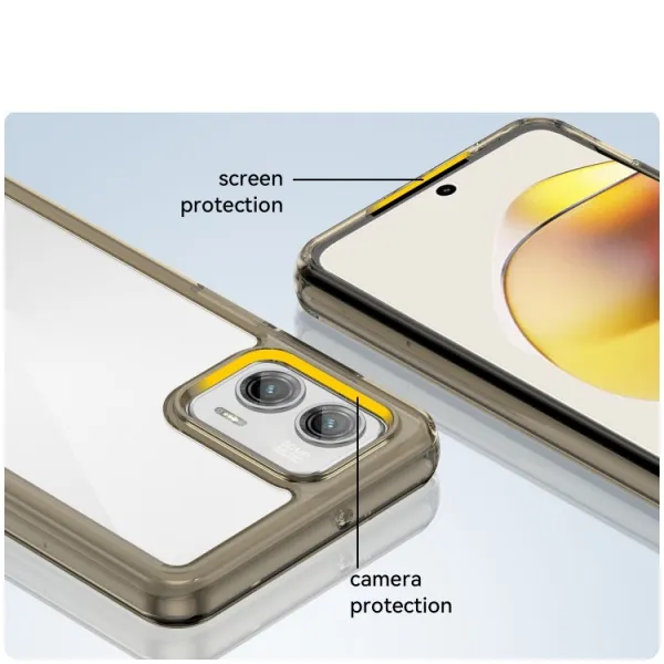 CRYSTAL Ochranný kryt pre  Motorola Moto G73 5G šedý