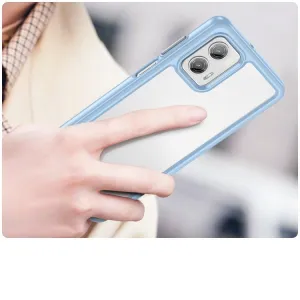 CRYSTAL Ochranný kryt pre  Motorola Moto G73 5G svetlomodrý