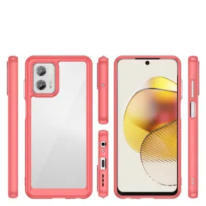CRYSTAL Ochranný kryt pre  Motorola Moto G73 5G červený