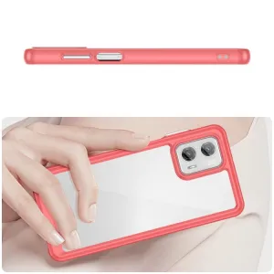 CRYSTAL Ochranný kryt pre  Motorola Moto G73 5G červený