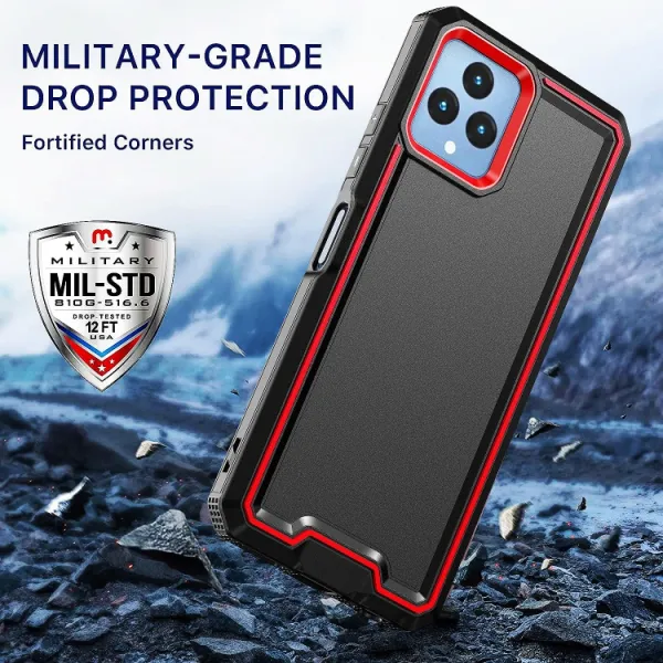 DOUBLE COLOR Ochranný kryt pre T Phone / T Phone 2023 červený