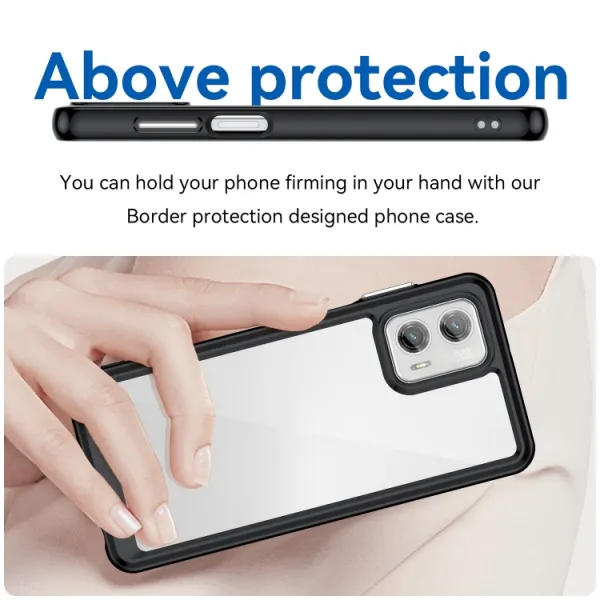 CRYSTAL Ochranný kryt pre  Motorola Moto G73 5G čierny