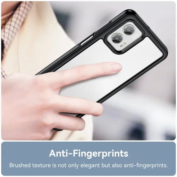 CRYSTAL Ochranný kryt pre  Motorola Moto G73 5G čierny