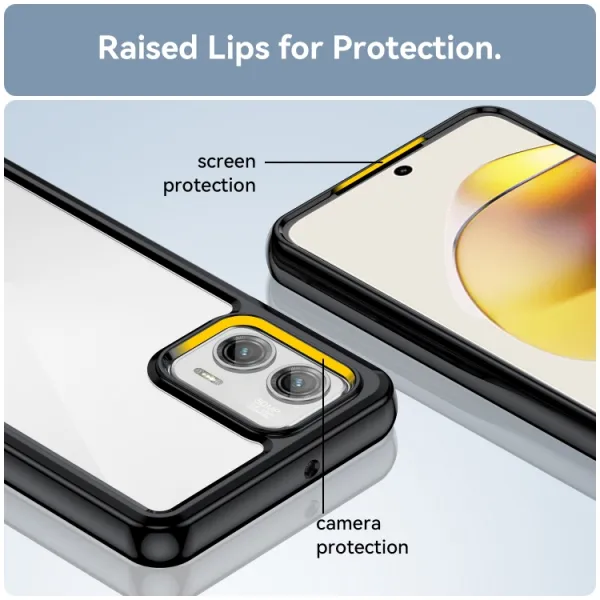 CRYSTAL Ochranný kryt pre  Motorola Moto G73 5G čierny