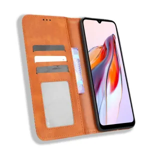 BUSINESS Peňaženkový kryt pre Xiaomi Redmi 12C hnedý