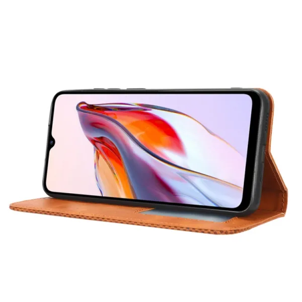 BUSINESS Peňaženkový kryt pre Xiaomi Redmi 12C hnedý