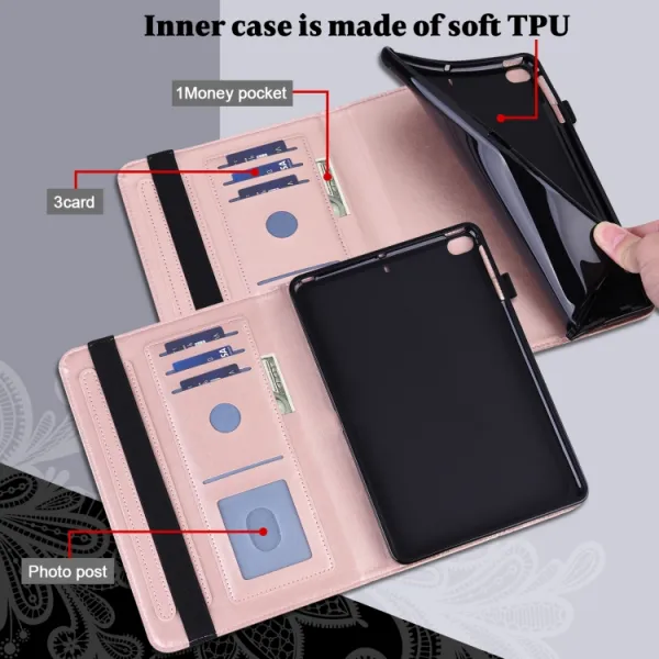 ART LACE Zaklápacie puzdro Lenovo Tab P11 Gen 2 ružovozlaté