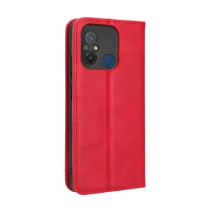BUSINESS Peňaženkový kryt pre Xiaomi Redmi 12C červený
