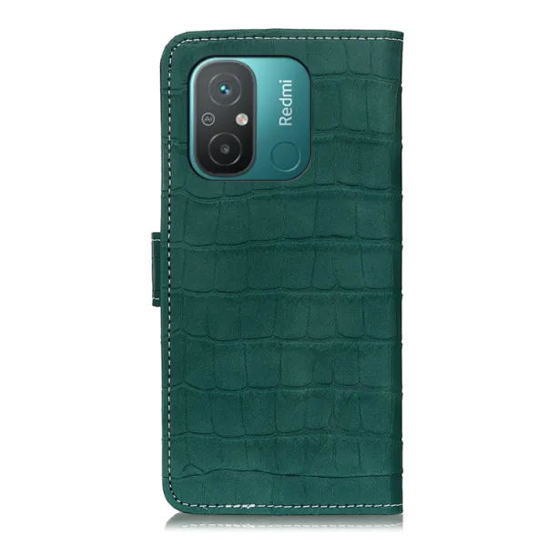 CROCODILE Peňaženkové púzdro Xiaomi Redmi 12C tmavozelené