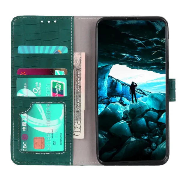CROCODILE Peňaženkové púzdro Xiaomi Redmi 12C tmavozelené