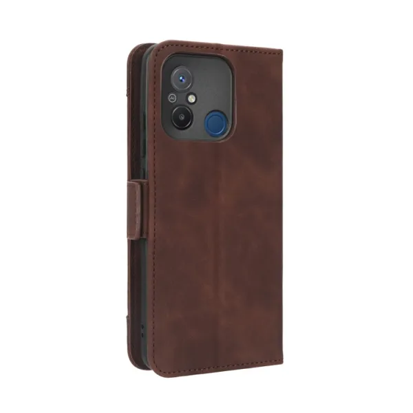 SLOT Peňaženkový obal pre Xiaomi Redmi 12C hnedý
