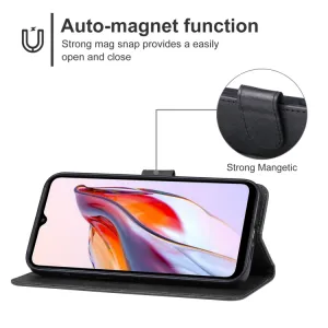 SMOOTH Peňaženkové puzdro pre Xiaomi Redmi 12C čierne