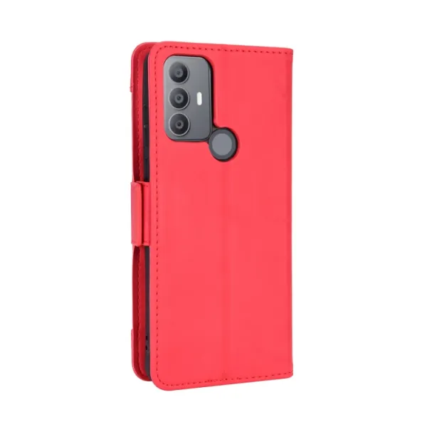 SLOT Peňaženkový obal pre TCL 30 SE červený