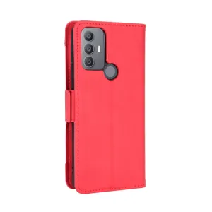 SLOT Peňaženkový obal pre TCL 30 SE červený