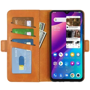SIDE Peňaženkové puzdro TCL 30 SE svetlohnedé