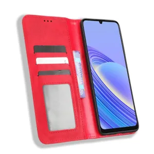 BUSINESS Peňaženkový kryt pre TCL 40SE červený