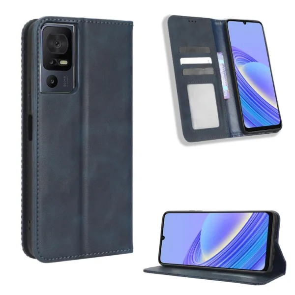 BUSINESS Peňaženkový kryt pre TCL 40SE modrý