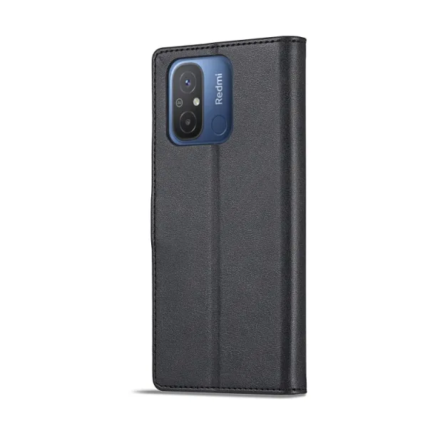 IMEEKE Peňaženkový obal Xiaomi Redmi 12C čierny