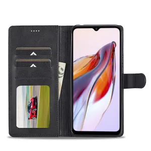 IMEEKE Peňaženkový obal Xiaomi Redmi 12C čierny