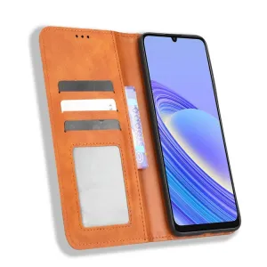 BUSINESS Peňaženkový kryt pre TCL 40SE hnedý