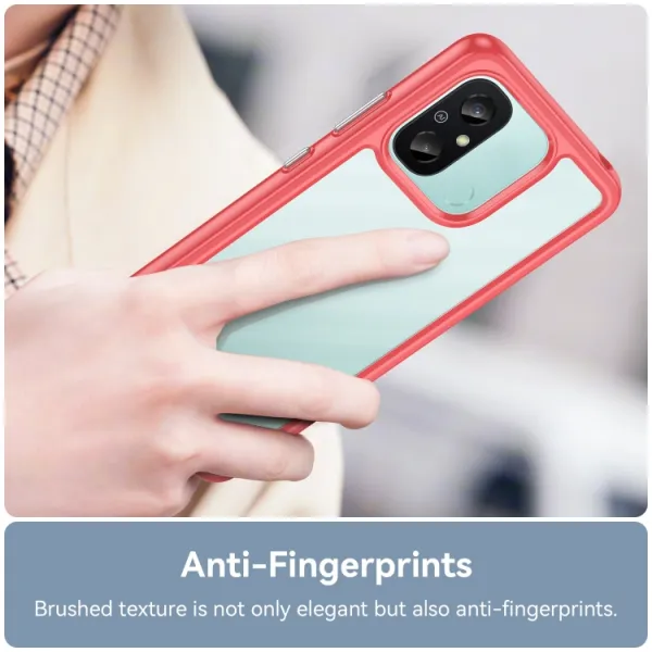 CRYSTAL Ochranný kryt pre Xiaomi Redmi 12C červený